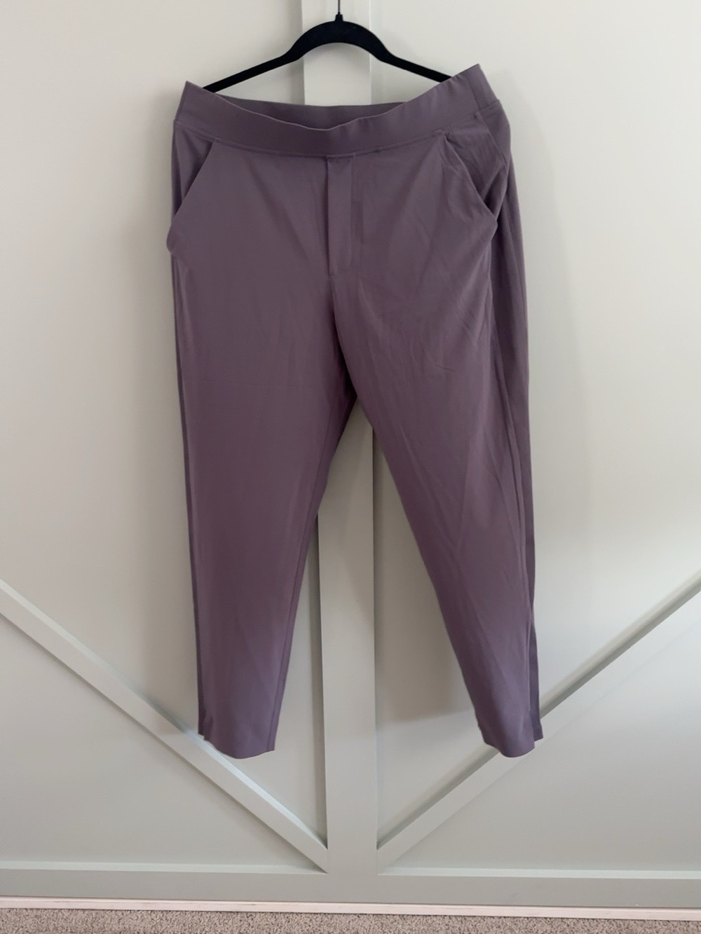 Athleta Brooklyn Ankle Pants Size 12 Mauve Purple Travel Work Pants